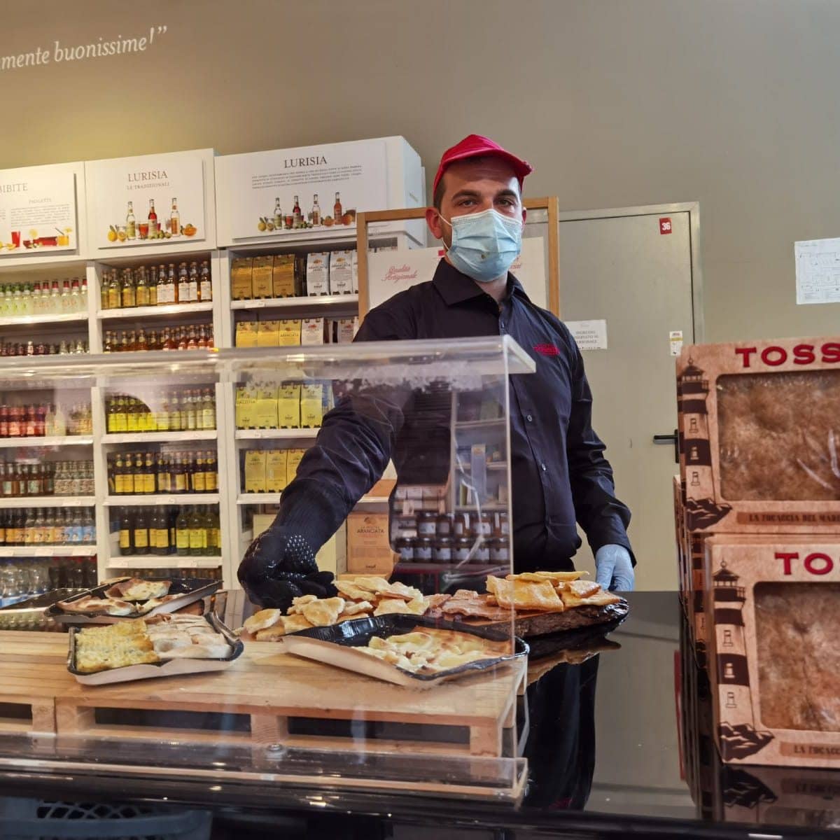 Il corner Tossini nello Store Eataly Roma.