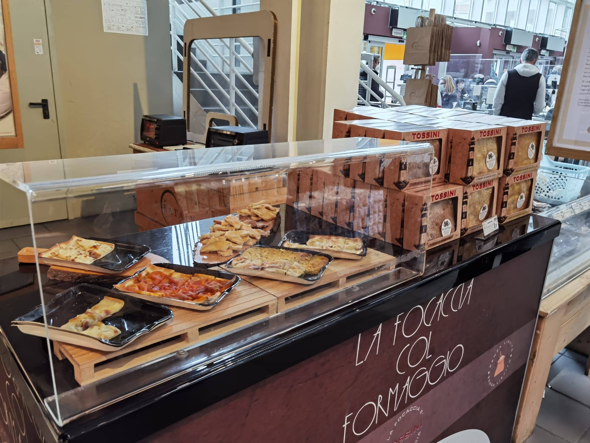 Il corner Tossini nello Store Eataly Roma.